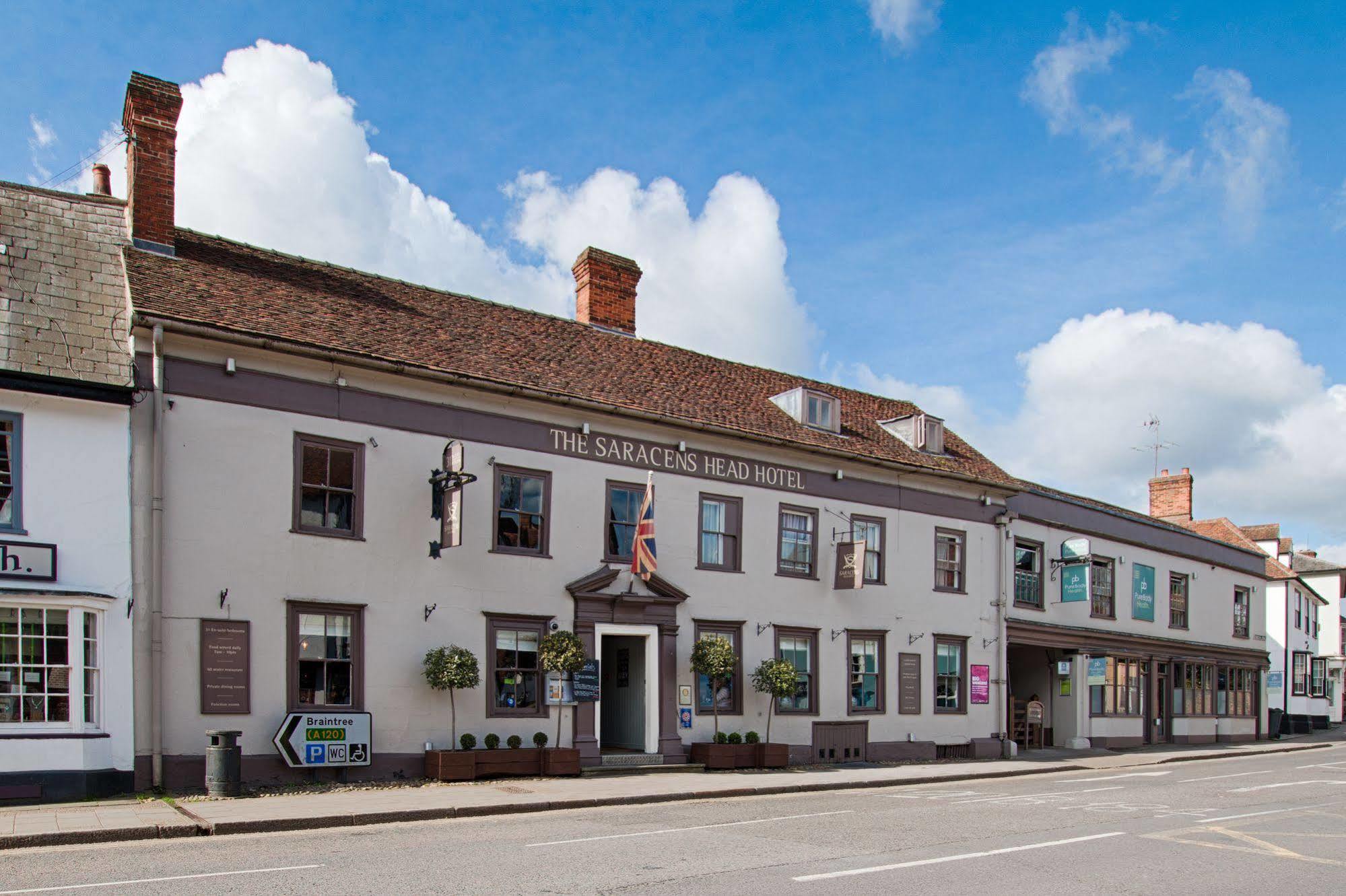 The Saracens Head Hotel Great Dunmow Exterior foto